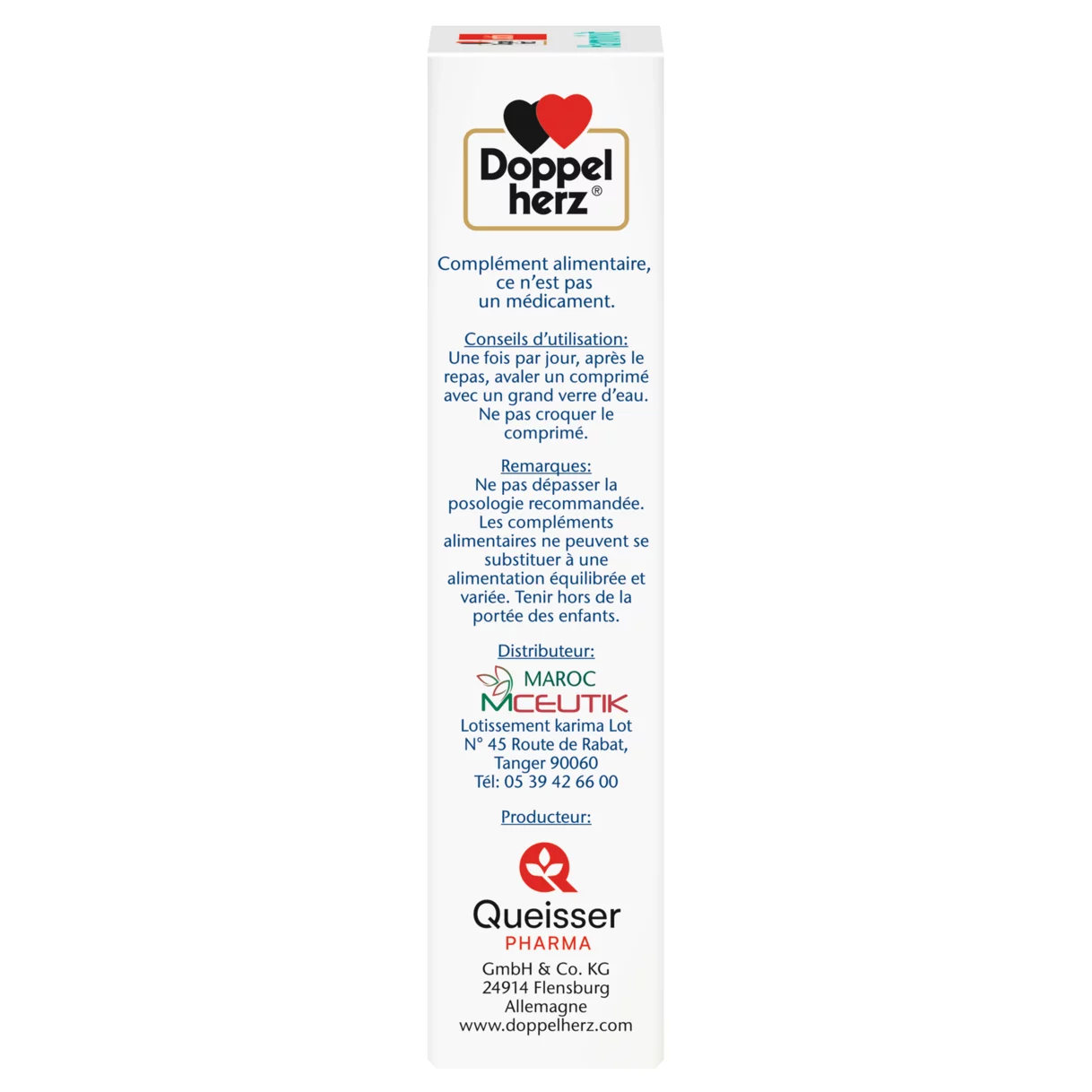 Illustration of the product packaging Doppelherz aktiv Harmonivit side view left
